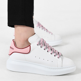 Alexander McQueen White Pink Carnelian Red