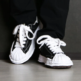 Maison Mihara Yasuhiro Blakey Sole Canvas Low Cut Black A08FW735-BLK