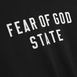 ESSENTIALS 90s Fleece Hoodie Jet Black