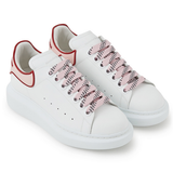Alexander McQueen White Pink Carnelian Red