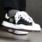 Maison Mihara Yasuhiro Blakey Sole Canvas Low Cut Black A08FW735-BLK