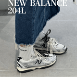 New Balance 204L Silver Metallic Navy U204LSWD