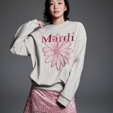 Mardi Mercredi Flowermardi Needlework Oatmeal Pink