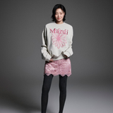 Mardi Mercredi Flowermardi Needlework Oatmeal Pink