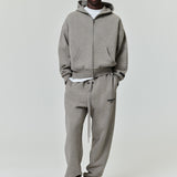 ESSENTIALS Classic Full Zip-Up Hoodie Homestead Heather