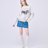 Mardi Mercredi Sweatshirt Ddanji Oatmeal Taupe