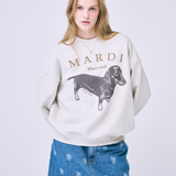 Mardi Mercredi Sweatshirt Ddanji Oatmeal Taupe