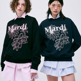 Mardi Mercredi Sweatshirt Triple Flower Navy White