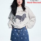 Mardi Mercredi Sweatshirt Ddanji Oatmeal Taupe