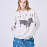 Mardi Mercredi Sweatshirt Ddanji Oatmeal Taupe