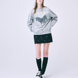 Mardi Mercredi Sweatshirt Ddanji Grey White