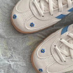 ADIDAS SAMBA OG 刺繡雛菊 藍白 - HADNUS