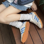 ADIDAS SAMBA OG 刺繡雛菊 藍白 - HADNUS