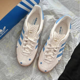 ADIDAS SAMBA OG 刺繡雛菊 藍白 - HADNUS