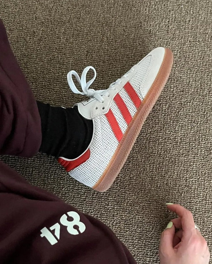 Adidas Samba OG 編織紅白 - HADNUS