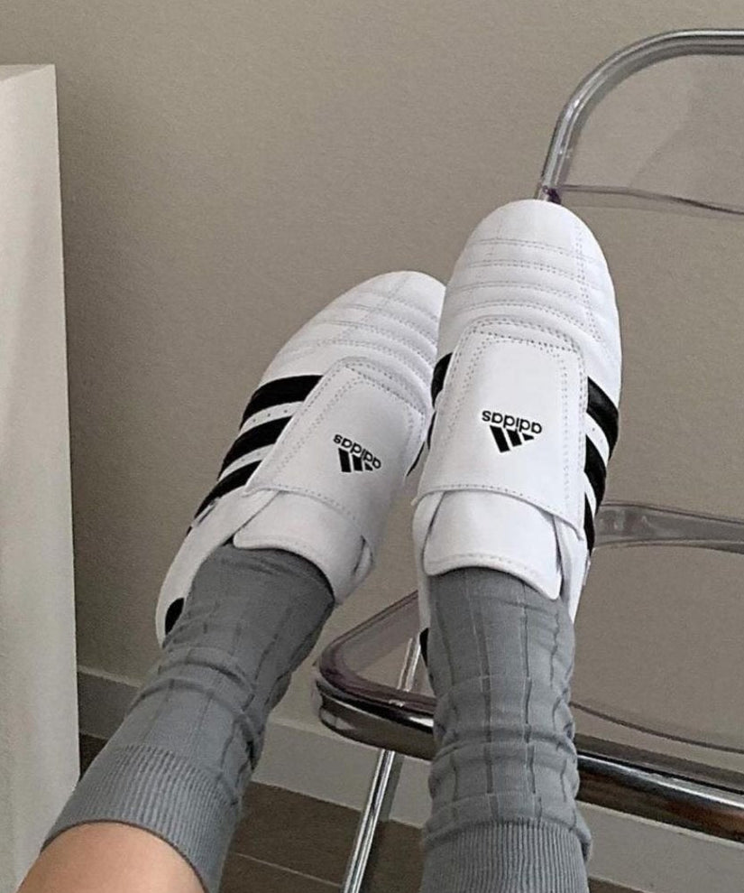 Adidas Taekwondo White Black - HADNUS