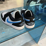 Air Jordan 1 Low Wmns Black University Blue - HADNUS