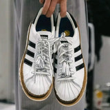 CLOT X Adidas Superstar White Crystal Sand - HADNUS