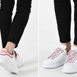 Alexander McQueen White Pink Carnelian Red