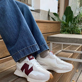 New Balance 327 Moonbeam Classic Burgundy - HADNUS