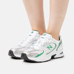 New Balance 530 White Silver Green - HADNUS