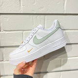 Nike Air Force 1 Low White Grey Gold - HADNUS