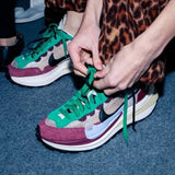 Sacai X Nike Vapor Waffle Purple Green - HADNUS